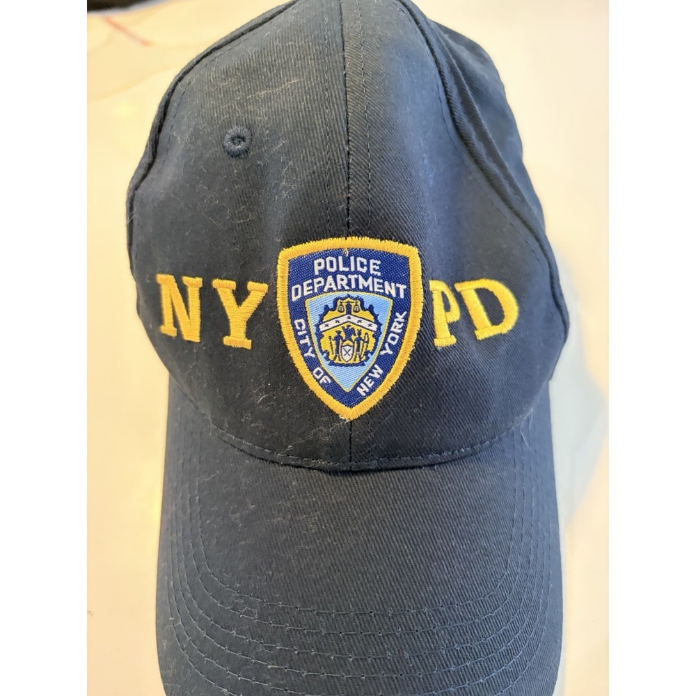 Vintage NYPD Police Department Hat Cap Navy Blue "New York's Finest"
